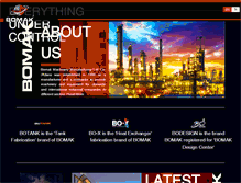 Tablet Screenshot of bomak.com.tr